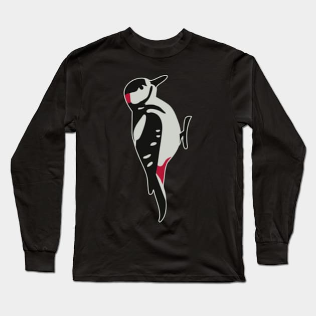 Woodpecker bird Long Sleeve T-Shirt by Designzz